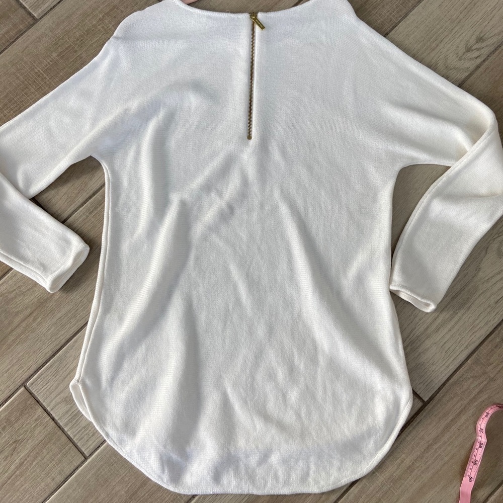 Michael Kors White Tunic Cotton Sweater - Picture 10 of 11